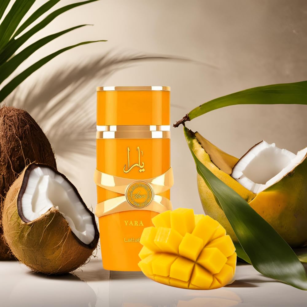 🌴 Yara Tous Lattafa – Perfume Árabe de Mujer 100 ml | Tropical, Dulce y Frutal 🍍🥥