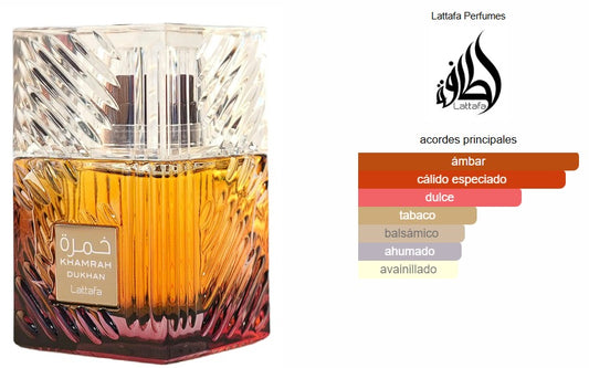 Khamrah Dukhan – Perfume para Hombre 100 ml | Ámbar, Cálido Especiado y Dulce