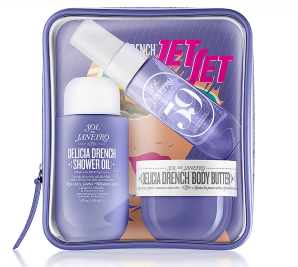 ✿ Sol de Janeiro – Set Delícia Drench Cheirosa 59 (Shower Oil + Body Butter + Perfume Mist) | Floral, Amaderado y Vainilla