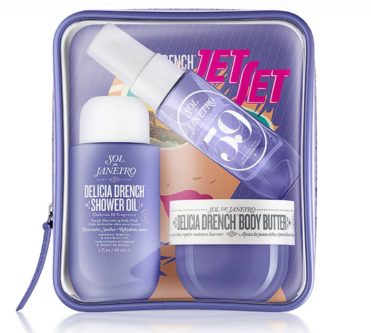 ✿ Sol de Janeiro – Set Delícia Drench Cheirosa 59 (Shower Oil + Body Butter + Perfume Mist) | Floral, Amaderado y Vainilla