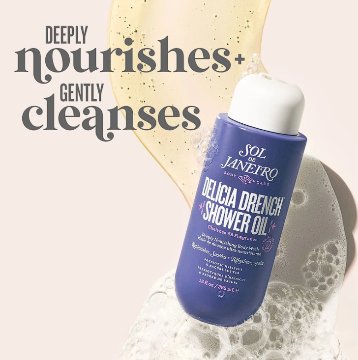 ✿ Sol de Janeiro – Set Delícia Drench Cheirosa 59 (Shower Oil + Body Butter + Perfume Mist) | Floral, Amaderado y Vainilla