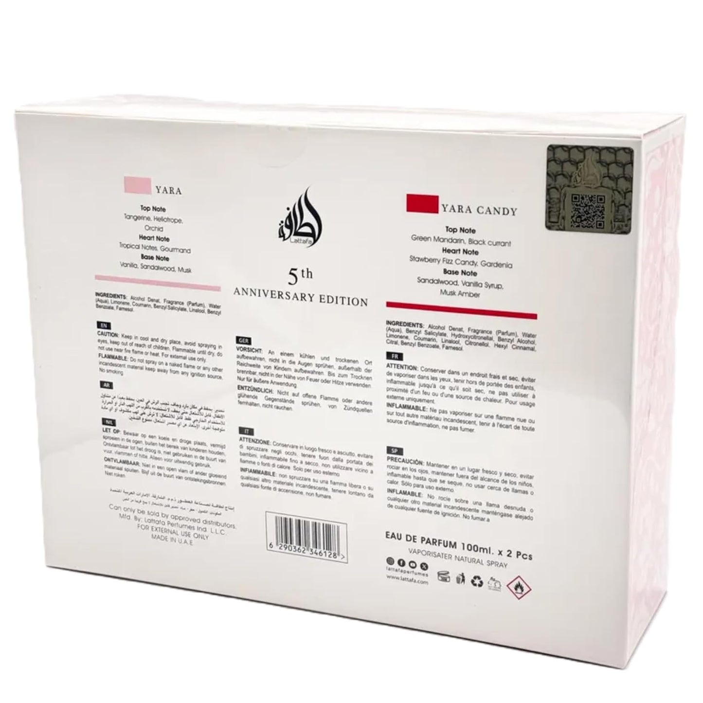 Set de Perfumes para Mujer | Edición Especial Lattafa (Yara Rosa & Yara Caramelo) 100 ml c/u