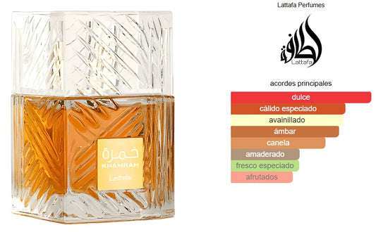 Lattafa Khamrah – Perfume Unisex 100 ml | Dulce, Cálido Especiado, Avainillado