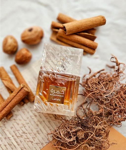 Lattafa Khamrah – Perfume Unisex 100 ml | Dulce, Cálido Especiado, Avainillado