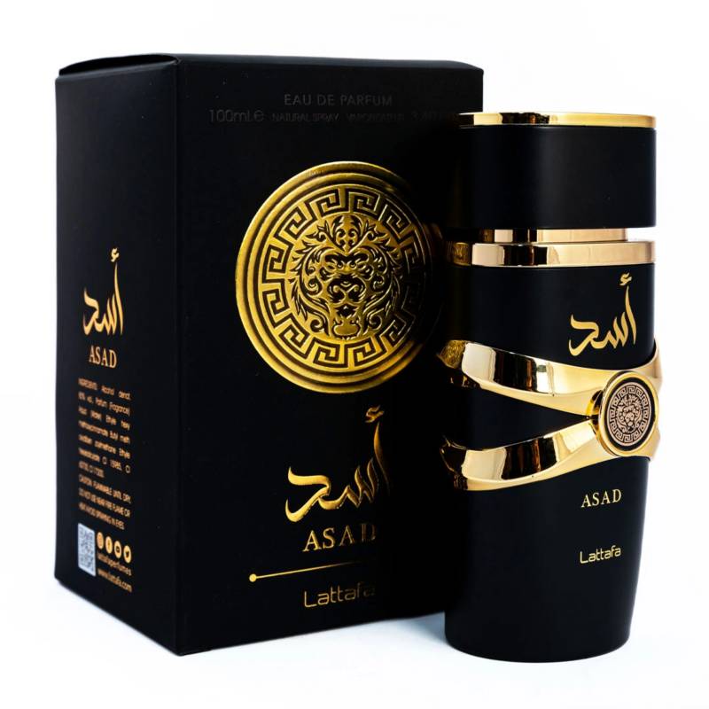 🦁 Lattafa Asad – Perfume Árabe Masculino 100 ml | Ámbar, Especiado y Amaderado